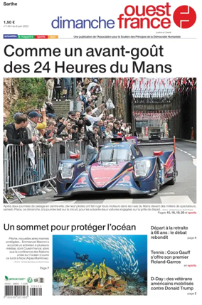 Cover of Dimanche Ouest France (Sarthe)