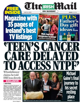 Cover of The Irish Mail on Sunday