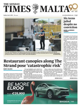 Cover of The Sunday Times of Malta