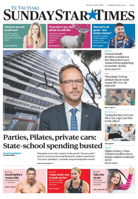 Cover of Sunday Star-Times