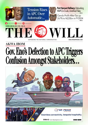 Cover of THEWILL NEWSPAPER