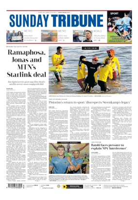 Cover of Sunday Tribune