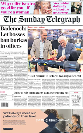 Cover of The Sunday Telegraph