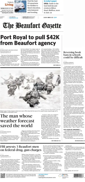 Cover of Beaufort Gazette (Sunday)