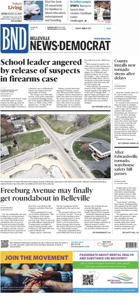 Cover of Belleville News-Democrat (Sunday)