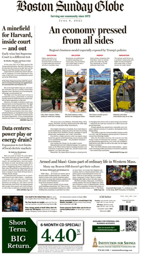 Cover of Boston Sunday Globe
