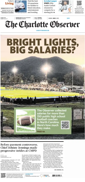 Cover of The Charlotte Observer (Sunday)