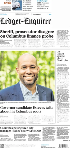 Cover of Ledger-Enquirer (Sunday)