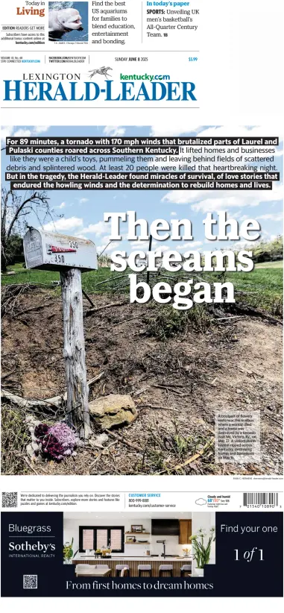 Cover of Lexington Herald-Leader (Sunday)