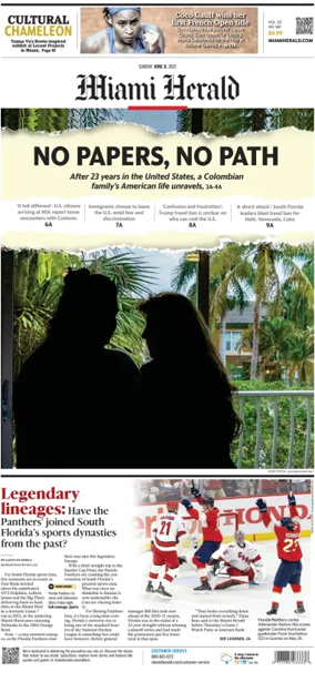 Cover of Miami Herald (Sunday)