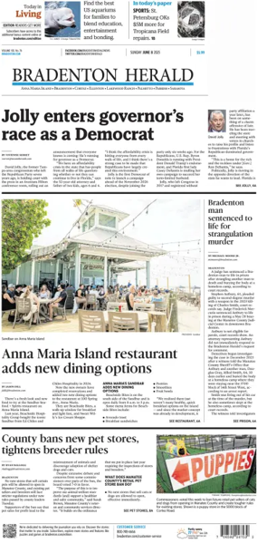 Cover of The Bradenton Herald (Sunday)