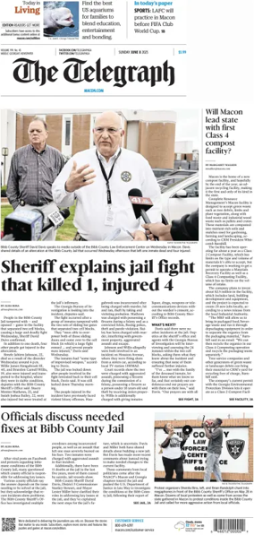 Cover of The Telegraph (Macon) (Sunday)