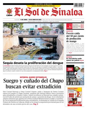 Cover of El Sol de Sinaloa