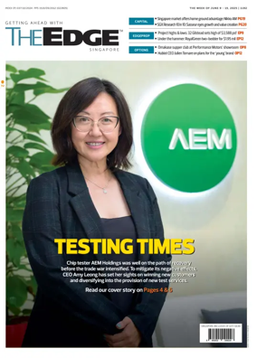 Cover of The Edge Singapore