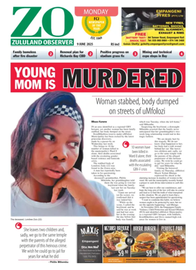 Cover of Zululand Observer - Monday