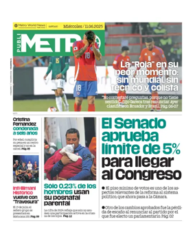Cover of Publimetro Chile