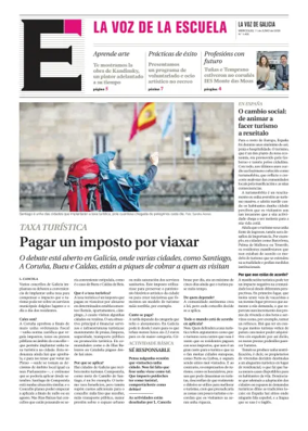 Cover of La Voz de Galicia (Deza) - La Voz de la Escuela