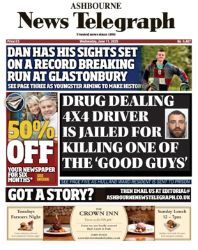 Cover of Ashbourne News Telegraph