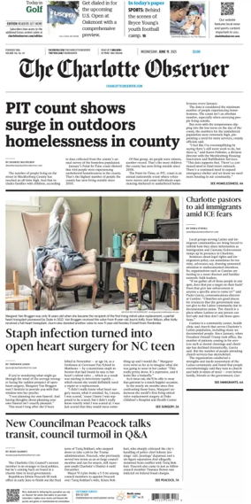 Cover of The Charlotte Observer