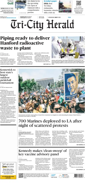Cover of Tri-City Herald