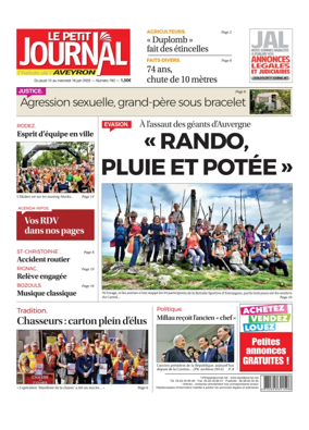 Cover of Le Petit Journal - L'hebdo local de l'Aveyron
