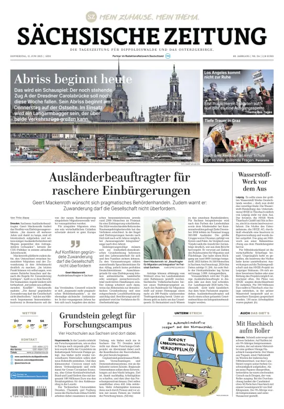 Cover of Sächsische Zeitung  (Dippoldiswalde)