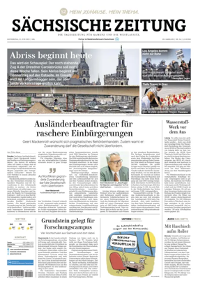 Cover of Sächsische Zeitung  (Kamenz)
