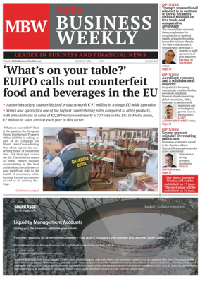Cover of The Malta Business Weekly