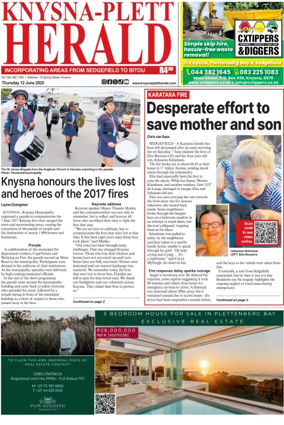 Cover of Knysna-Plett Herald