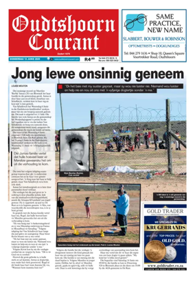 Cover of Oudtshoorn Courant