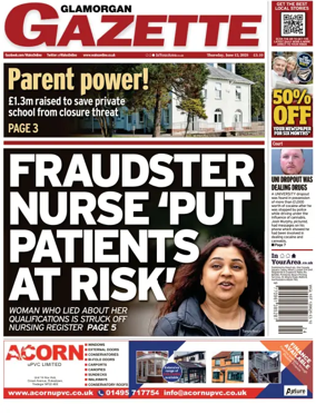 Cover of Glamorgan Gazette