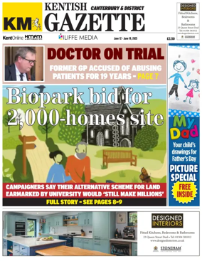 Cover of Kentish Gazette Canterbury & District