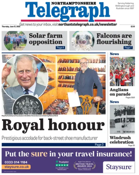 Cover of Northants Evening Telegraph