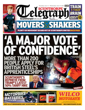 Cover of Scunthorpe Telegraph