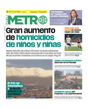 Cover of Publimetro Chile