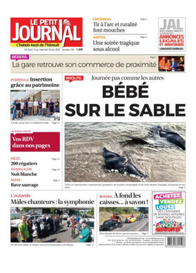 Cover of Le Petit Journal - L'hebdo local de l'Hérault