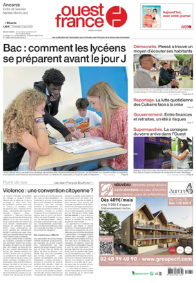 Cover of Ouest France (Ancenis)