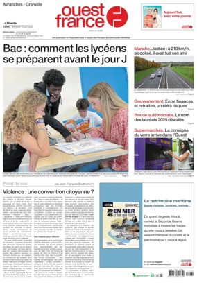 Cover of Ouest France (Avranches)