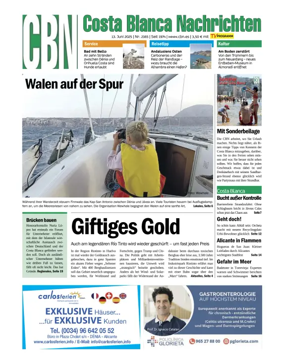 Cover of Costa Blanca Nachrichten