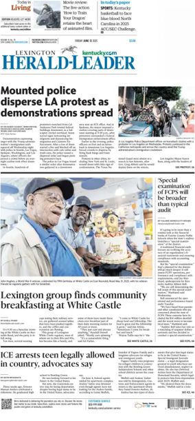 Cover of Lexington Herald-Leader