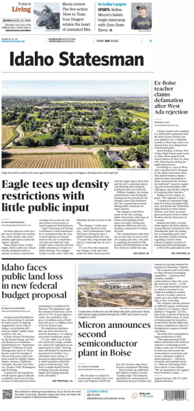 Cover of The Idaho Statesman
