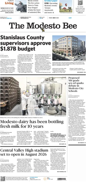 Cover of The Modesto Bee