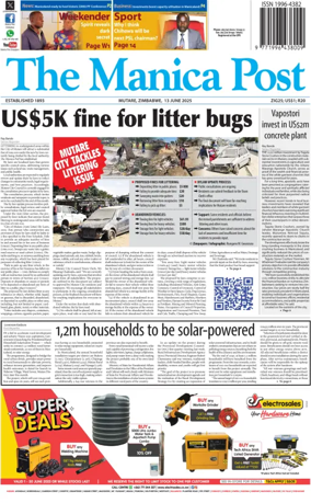 Cover of The Manica Post