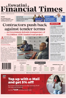 Cover of Eswatini Financial Times
