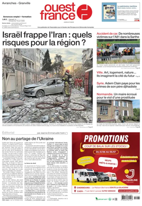 Cover of Ouest France (Avranches)
