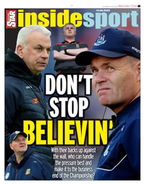 Cover of Irish Daily Star - Inside Sport