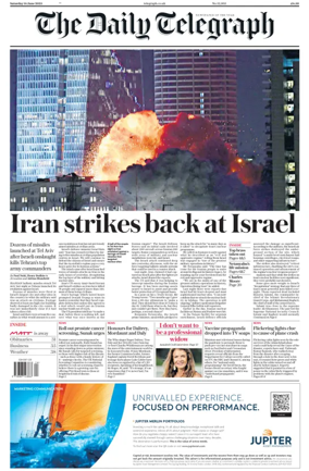 Cover of The Daily Telegraph - Saturday