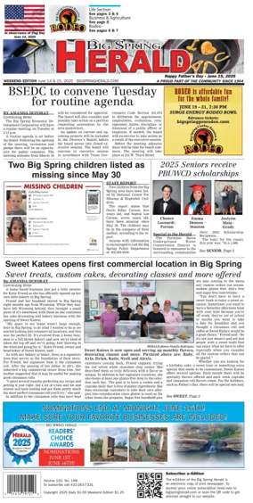 Cover of Big Spring Herald Weekend