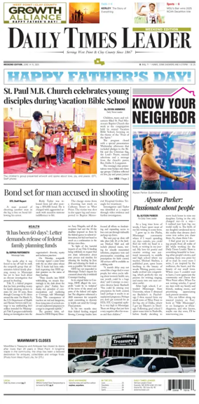 Cover of Daily Times Leader