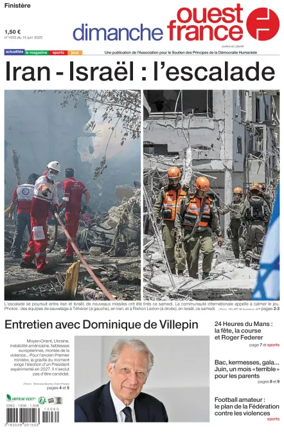 Cover of Dimanche Ouest France (Finistere)